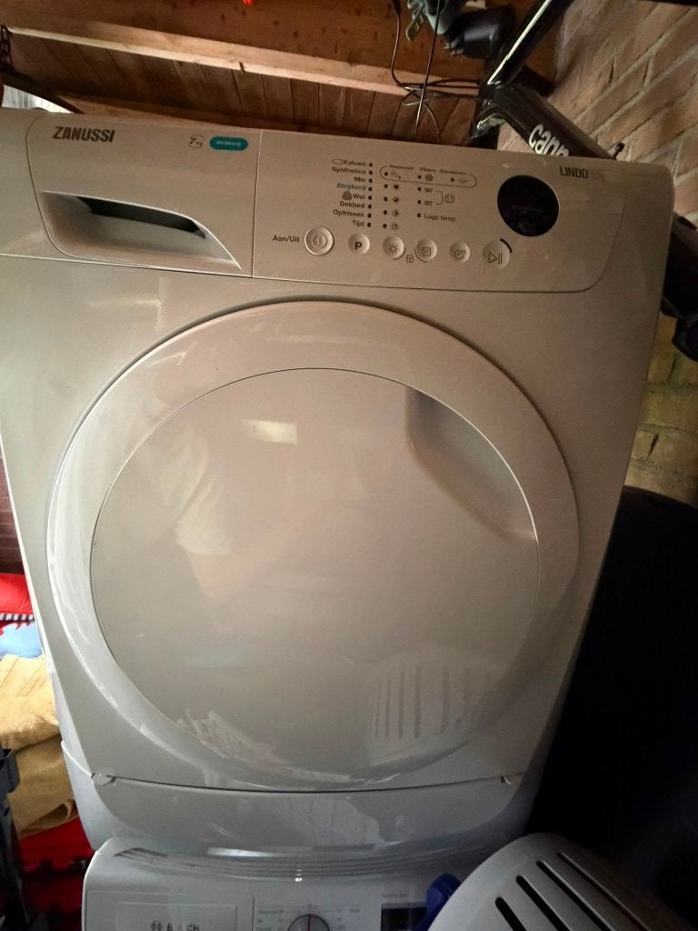 Zanussi Lindo 100 condensdroger 7 kg – prima staat, Ophalen, 6 tot 8 kg, Gebruikt, 85 tot 90 cm