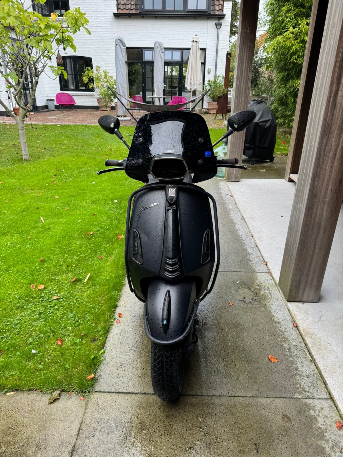 Vespa Sprint S 50 | Mat Zwart | Akrapovic | Bitubo, Ophalen, Vespa S, Zo goed als nieuw, Benzine