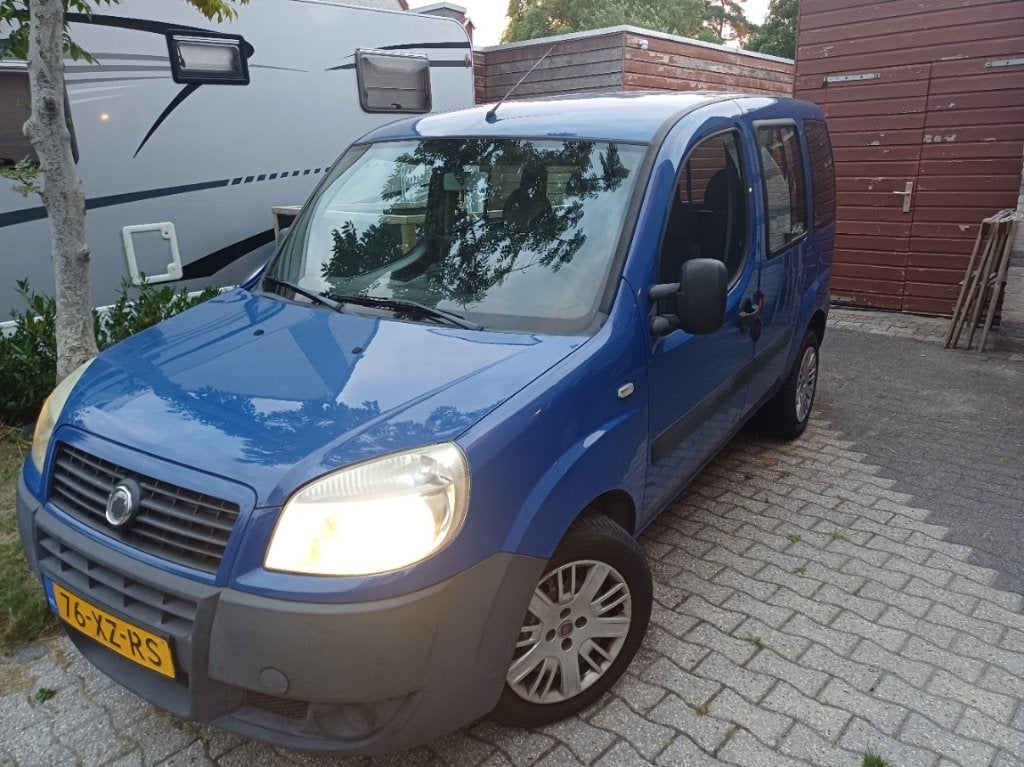 Fiat Doblo 1.4 2007 Blauw, Auto's, Fiat, Voorwielaandrijving, Stof, Doblo, 4 cilinders
