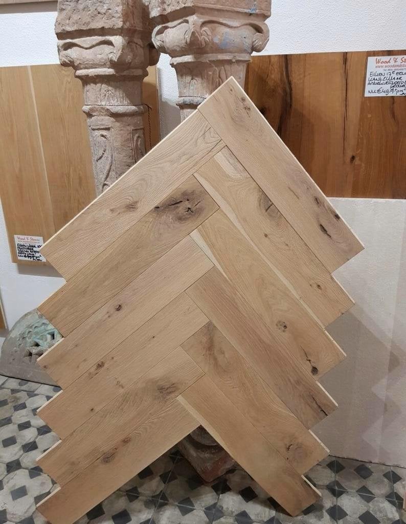 CHATEAU EIKEN VISGRAAT VLOER KANT EN KLAAR PARKET, Ophalen of Verzenden, Nieuw, Parket