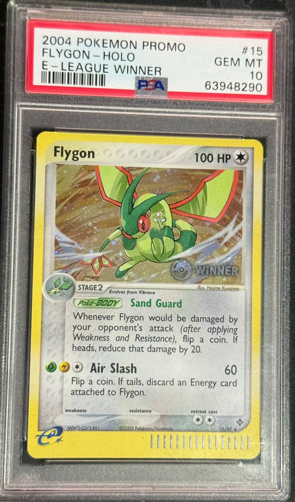 PSA 10 Pokémon Flygon Holo E-League Winner #15 (2004), Ophalen of Verzenden, Nieuw