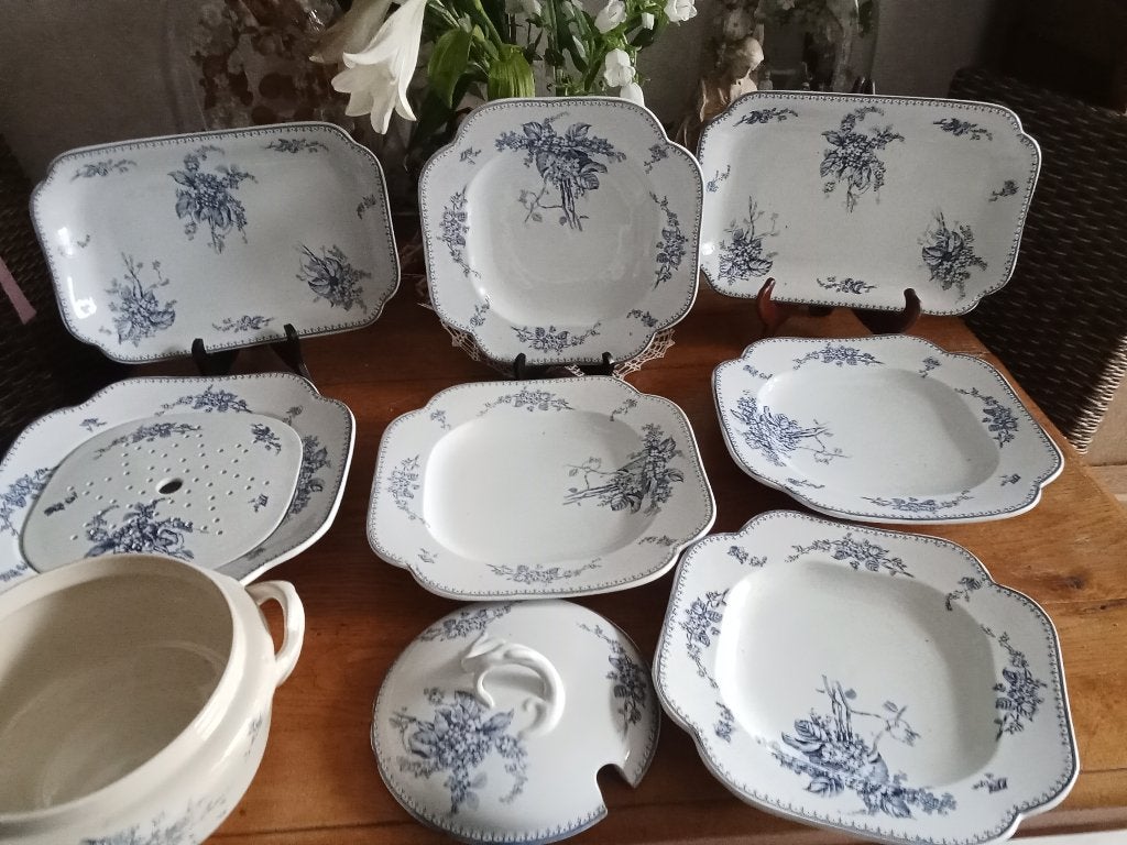 te koop serviesdelen MEIBLOEM van REGOUT, Antiek en Kunst, Ophalen of Verzenden