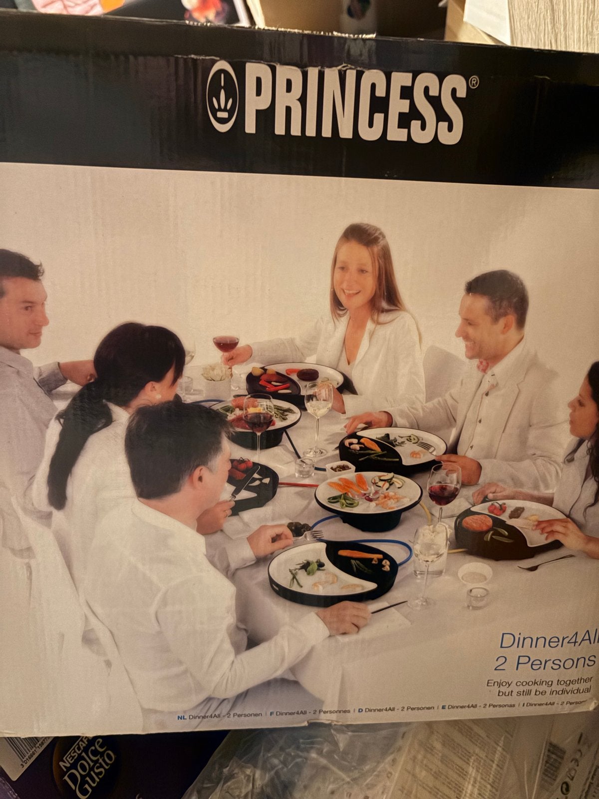 Princess Dinner4All - Gourmetstel voor 2 personen, Overige typen, Nieuw, Ophalen of Verzenden, Zwart