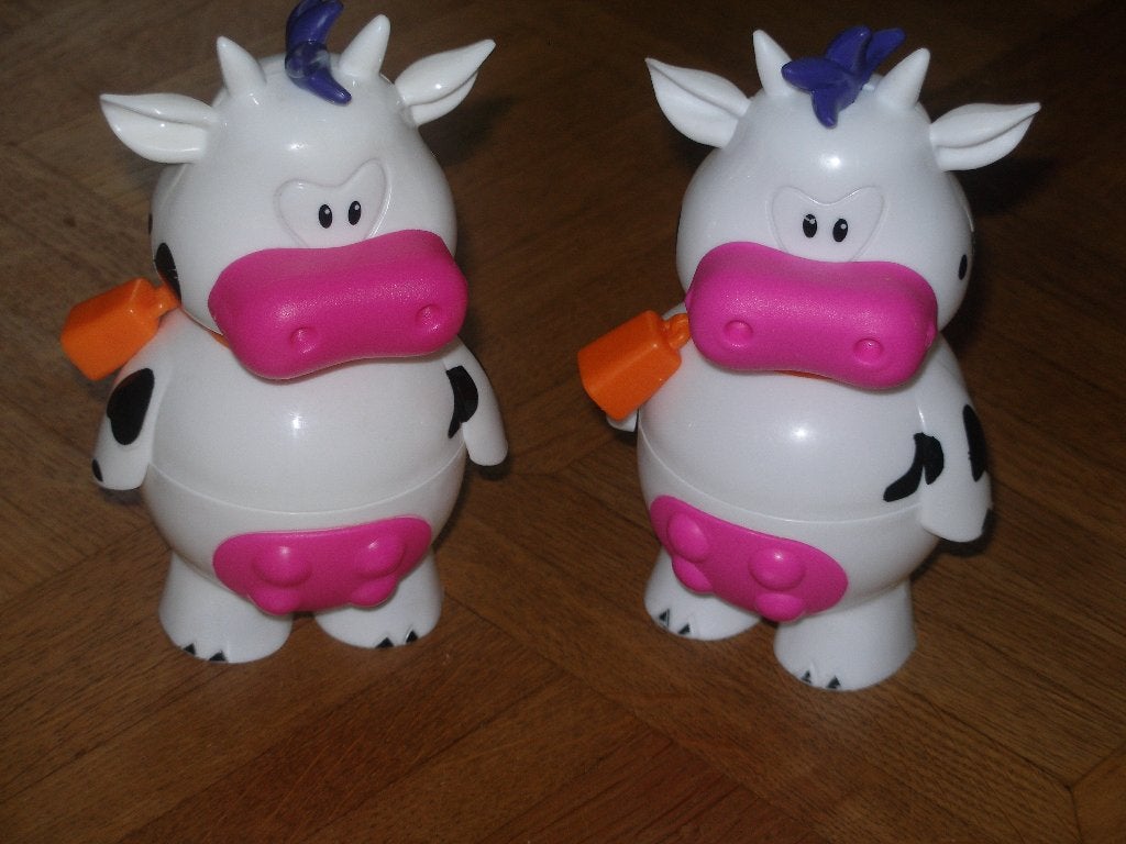2 koeien ijsbekers ( vaatwasbestendig ), Ophalen of Verzenden, Zo goed als nieuw