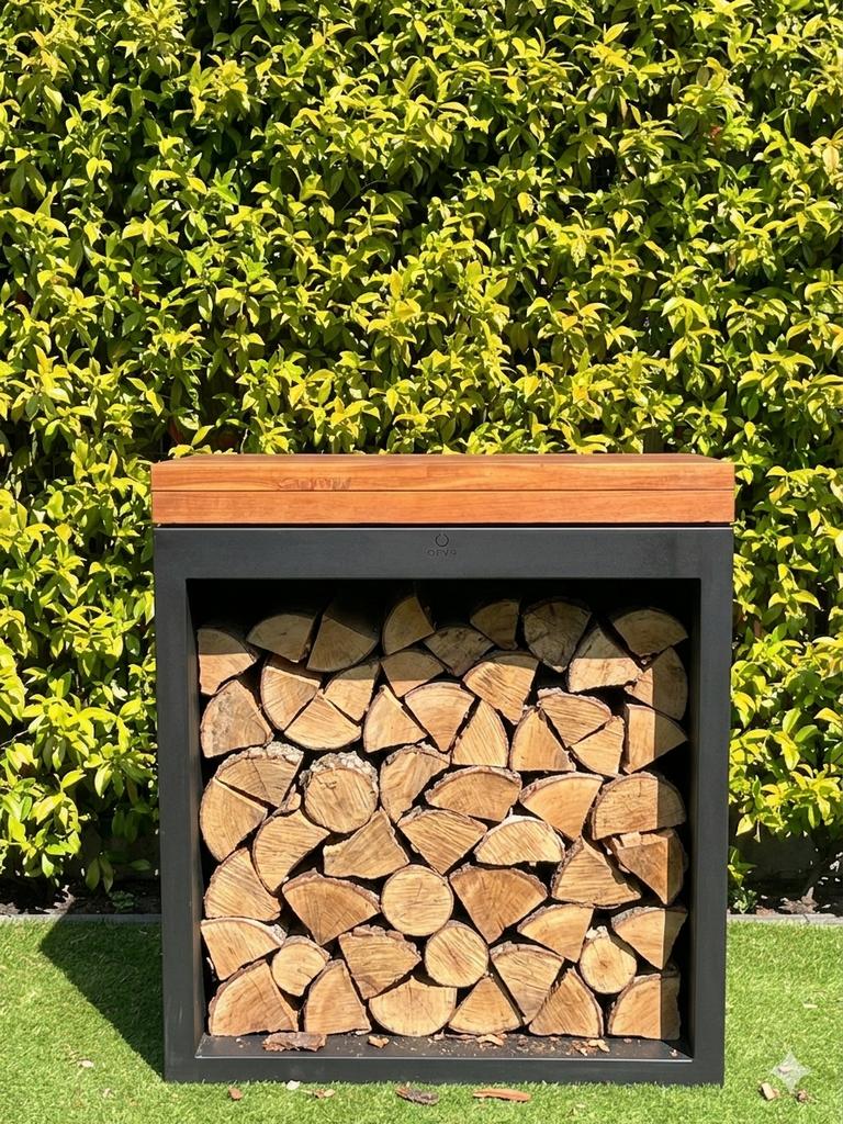 OFYR Butcher Block - Houtopslag met werkblad, Tuin en Terras, Barbecue-accessoires, Zo goed als nieuw, Ophalen