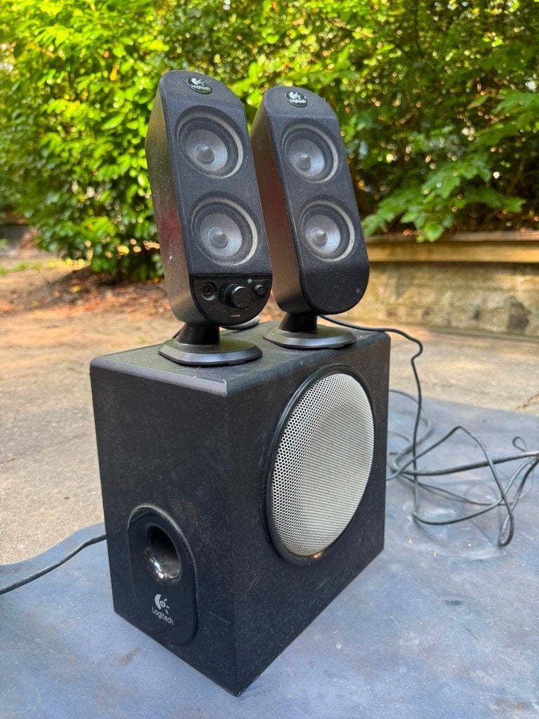 Logitech X-230 2.1 speaker set, Ophalen of Verzenden, Gebruikt, Audiokanaal 2.1, Logitech