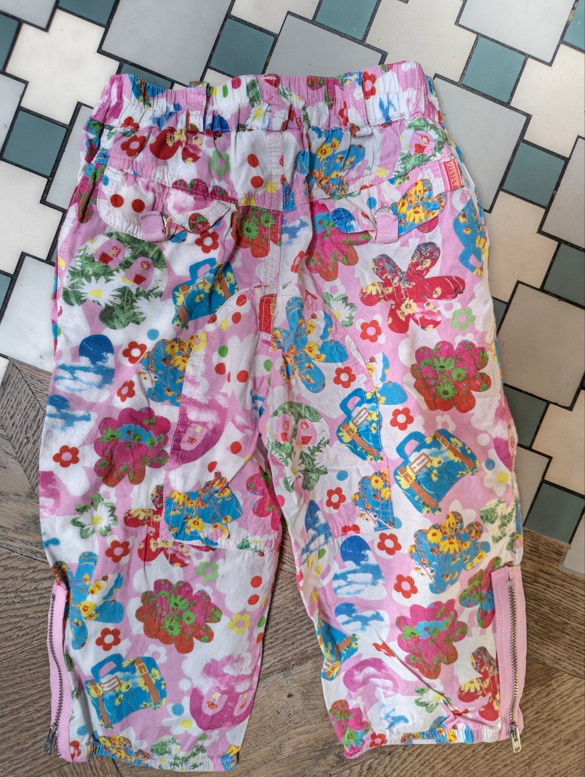 Otilly vrolijke bloemenbroek maat 92, Broek, Gebruikt, Meisje, Otilly