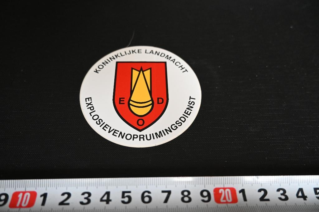 sticker Leger Koninklijke Landmacht EOD Explosievenopruiming, Ophalen, Zo goed als nieuw