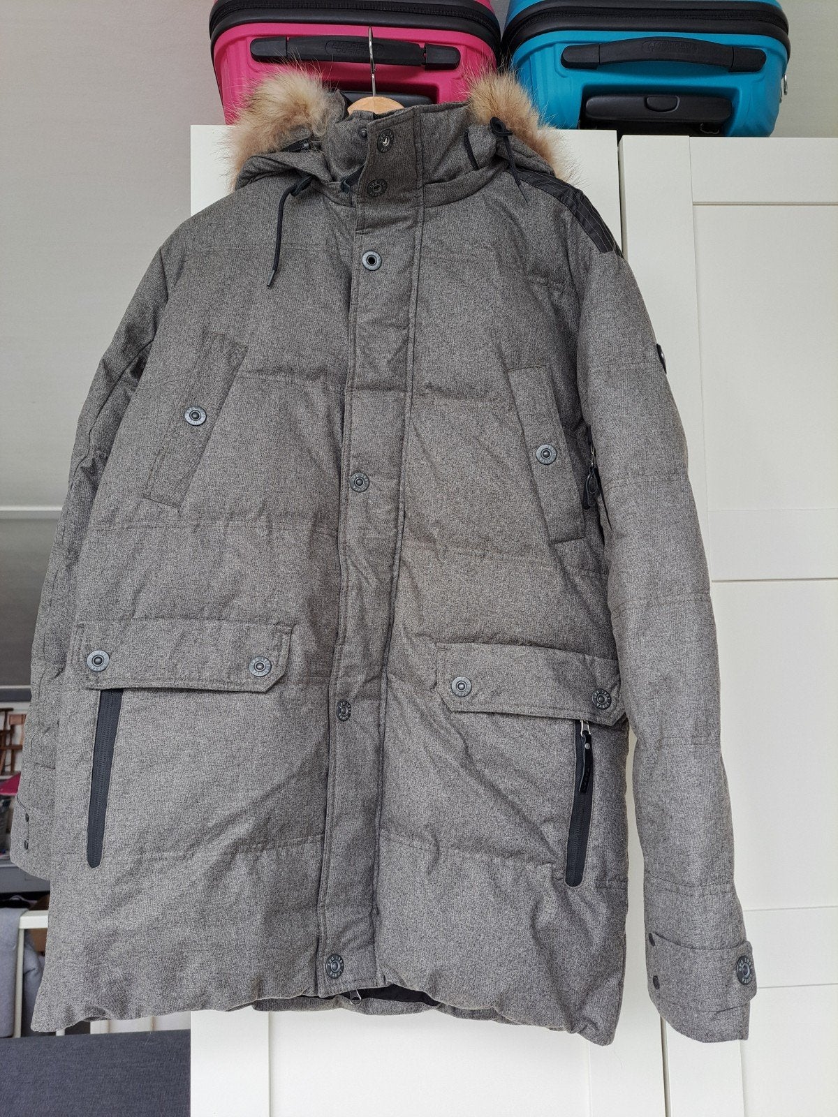 Lutha heren winterjas maat 50, Kleding | Heren, Jassen | Winter, Ophalen, Overige kleuren, Maat 48/50 (M), Gedragen