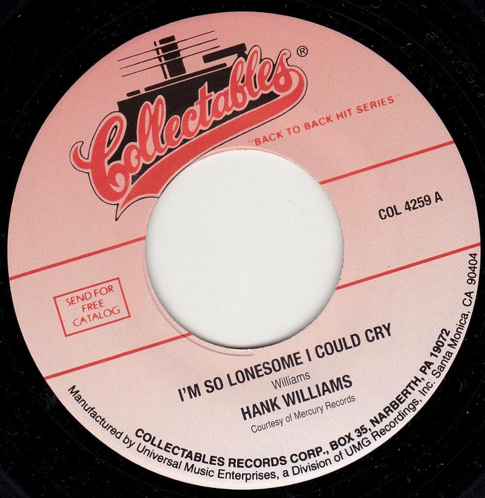 Hank Williams - I'm So Lonely I Could Cry 7", Cd's en Dvd's, Vinyl Singles, Ophalen of Verzenden, Nieuw in verpakking, Country en Western