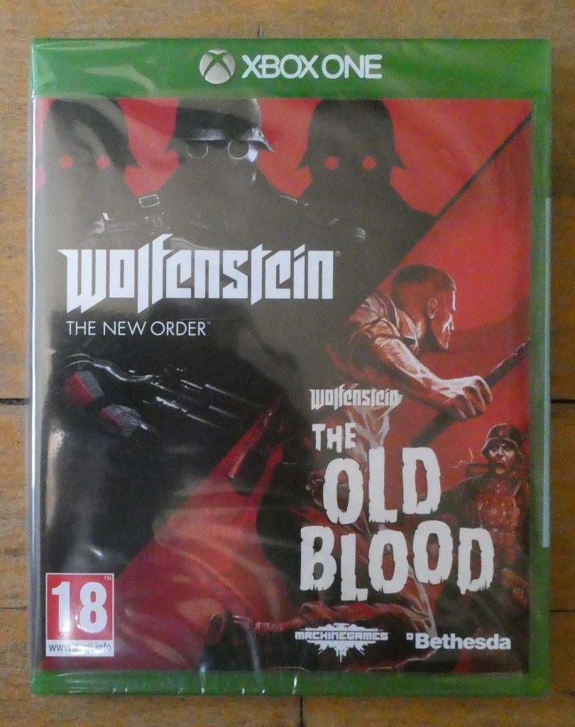 Xbox one Wolfenstein new order The old blood gesealed, Spelcomputers en Games, Vanaf 18 jaar, Shooter, 1 speler, Nieuw