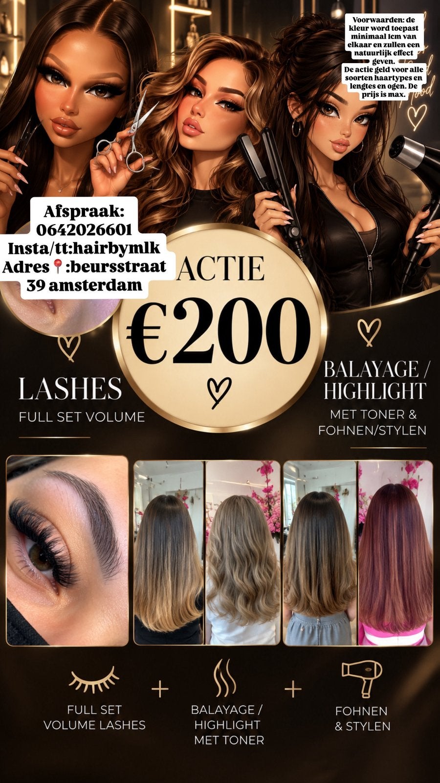 Lash and hair, Alle leeftijden, Ophalen of Verzenden, Zo goed als nieuw