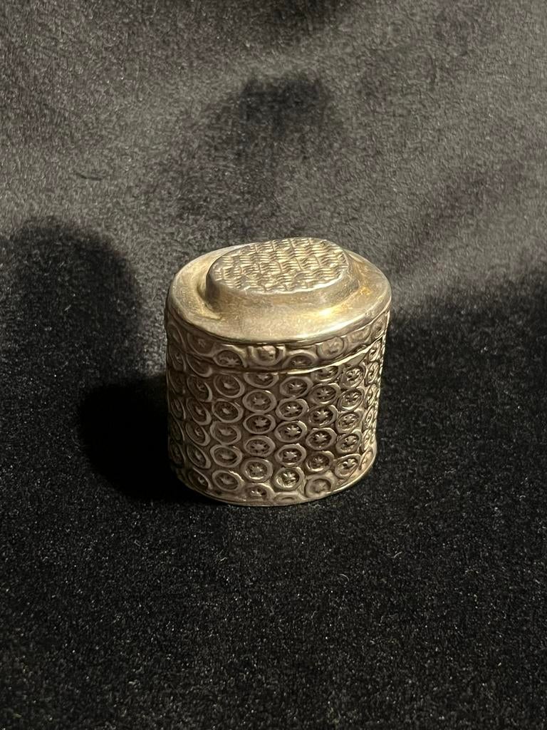 Antiek zilveren lodereindoosje, H. Nijman, Kampen 1842, Antiek en Kunst, Antiek | Goud en Zilver, Ophalen of Verzenden, Zilver