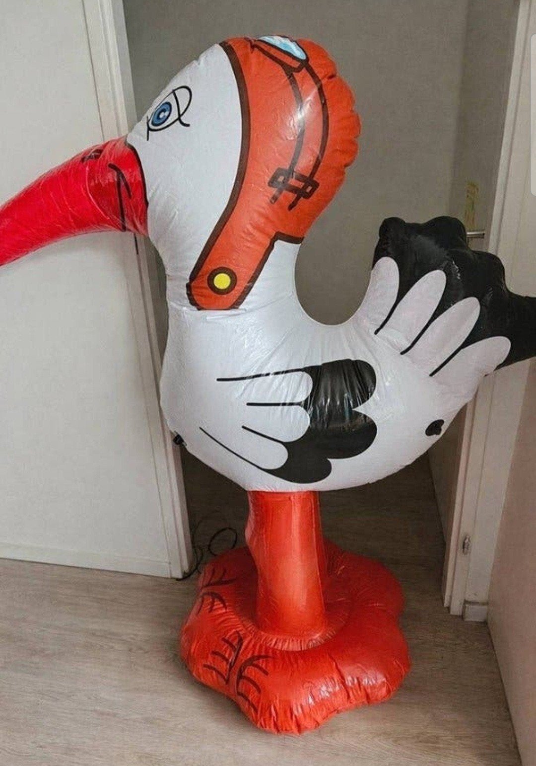 Opblaas ooievaar - Geboorte decoratie, Onbekend, Nieuw, Ophalen of Verzenden, Onbekend