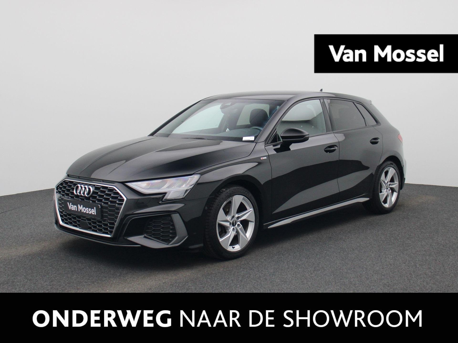 Audi A3 Sportback 1.0 30 TFSi 81kW S tron. S Line | APPLE CA, Auto's, 12 maanden, Stof, Gebruikt, Zwart
