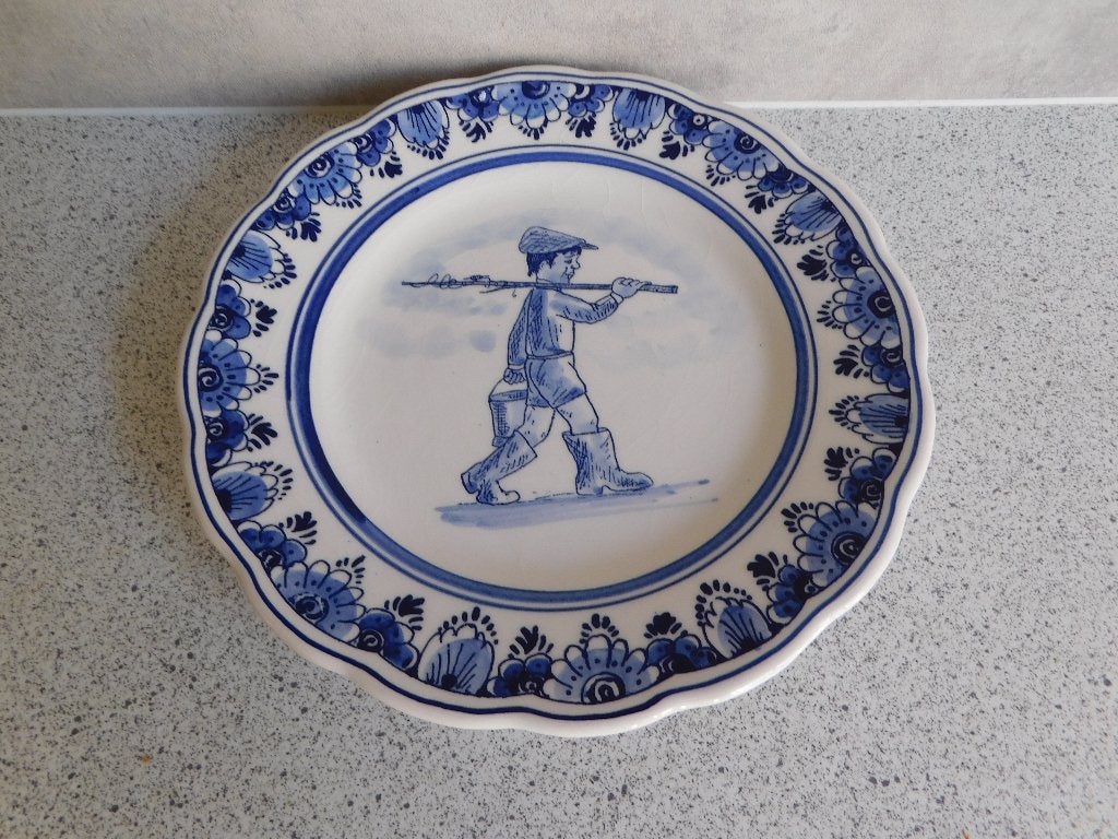 Sier of Wand Bord 19 cm. Visser BKV Veenendaal, Ophalen of Verzenden