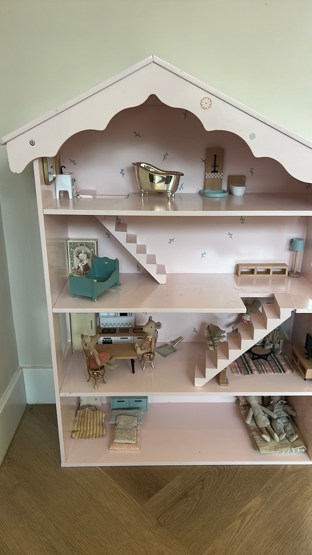 Maileg muizen en huis, Ophalen, Gebruikt, Poppenhuis