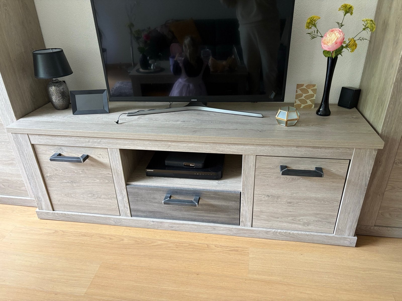 Haco Wonen TV-meubel en vitrinekast - Zo goed als nieuw, Huis en Inrichting, Ophalen, 250 tot 300 cm, 200 cm of meer, Zo goed als nieuw