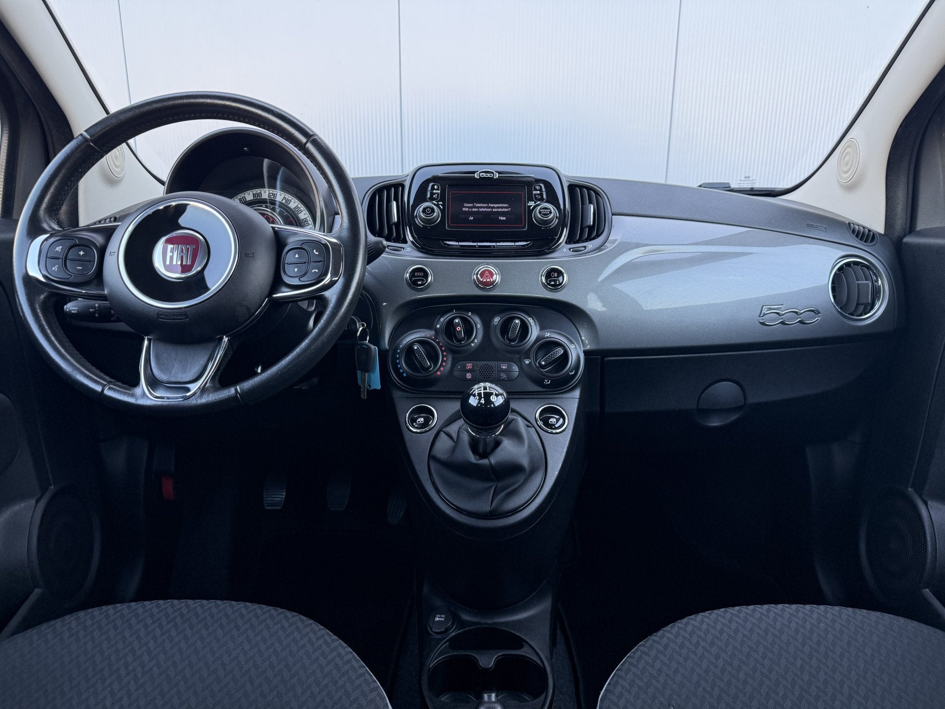 Fiat 500 0.9 TwinAir Turbo Popstar Airco/Bluetooth/15inch., Voorwielaandrijving, Stof, Gebruikt, 905 kg
