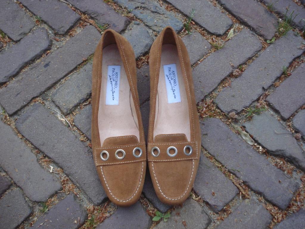ANTONIO PAOLO NIEUW BEIGE INSTAPPERS 36,5 GRATIS VERZENDING, Verzenden, Nieuw, Antonio Paolo, Instappers
