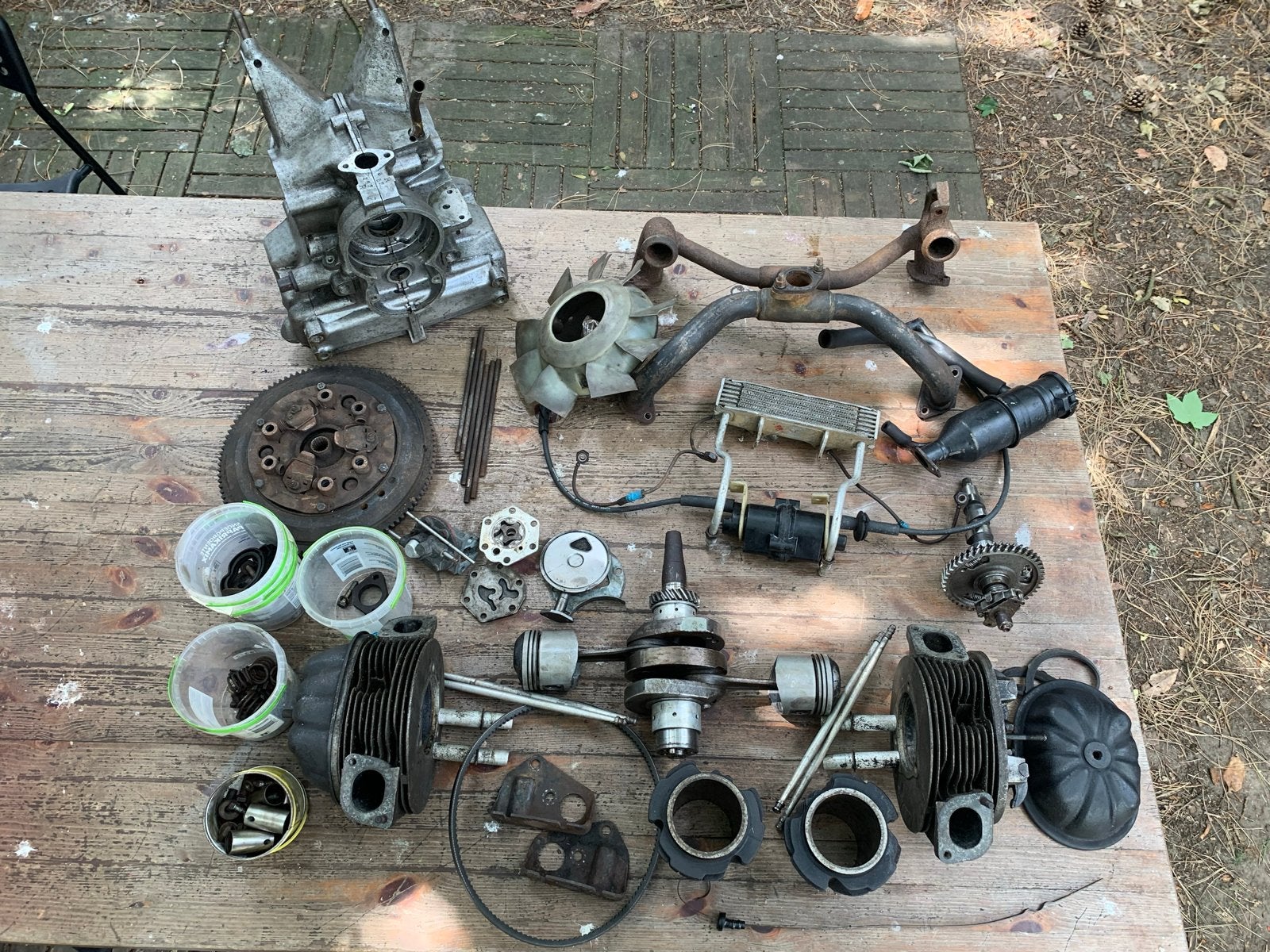 Gedemonteerde 435cc motor Citroën 2CV en aanverwanten, Ophalen, Gebruikt, Citroën