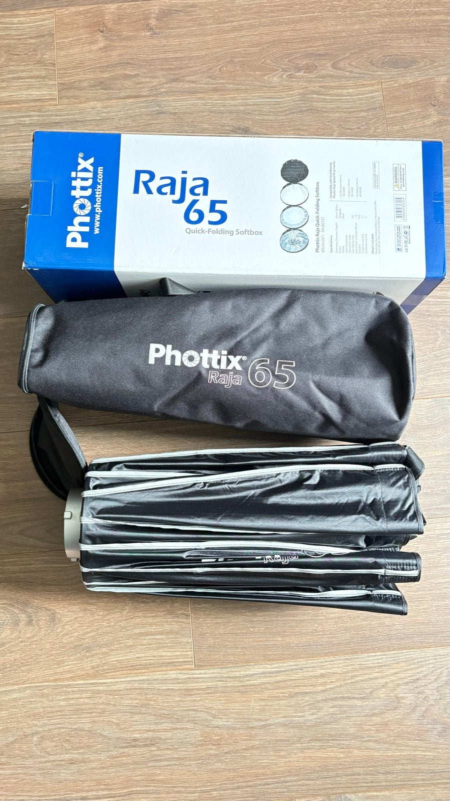 Phottix Raja 65 Quick Folding Softbox - Nieuw, Overige typen, Nieuw, Ophalen of Verzenden, Overige merken