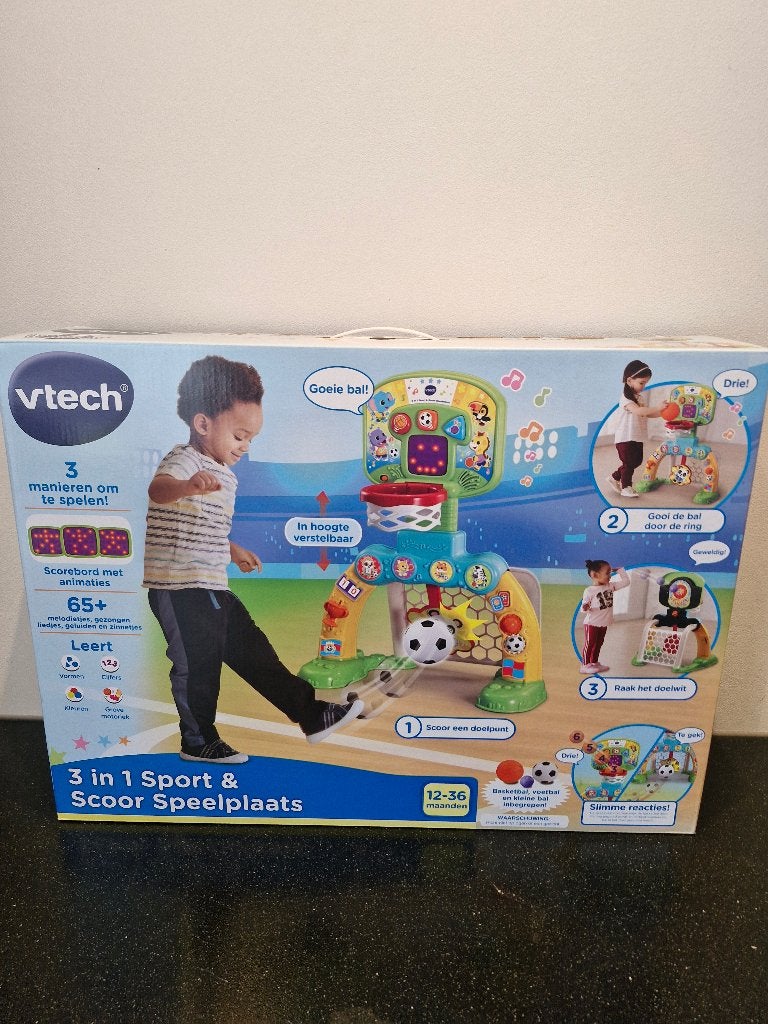 Vtech 3 in 1 sport en scoor speelplaats, Ophalen, Gebruikt, 6 maanden tot 2 jaar