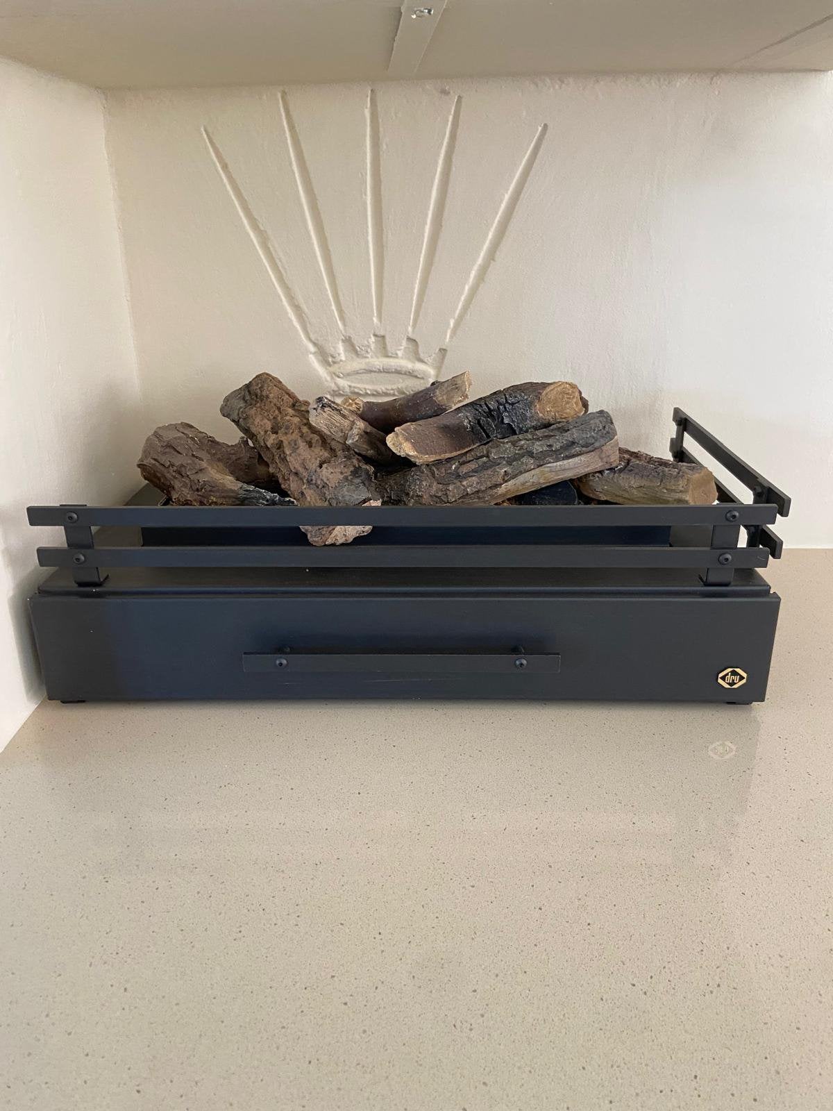 Gaskachel zwart 60x33, Ophalen, Gas, Zo goed als nieuw, Vrijstaand