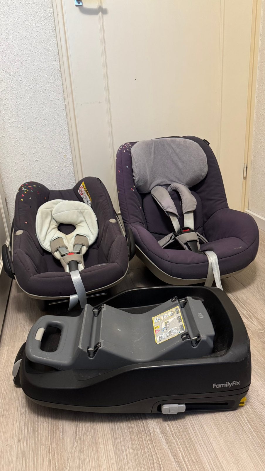 Complete maxi Cosi fixbase incl.Pebble en Pearlstoel, Ophalen, 0 t/m 18 kg, Zo goed als nieuw, Maxi-Cosi