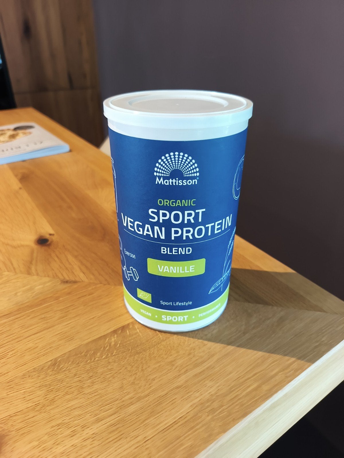 Mattisson Organic Sport Vegan Protein Blend Vanille 500g, Sport en Fitness, Gezondheidsproducten en Wellness, Ophalen of Verzenden