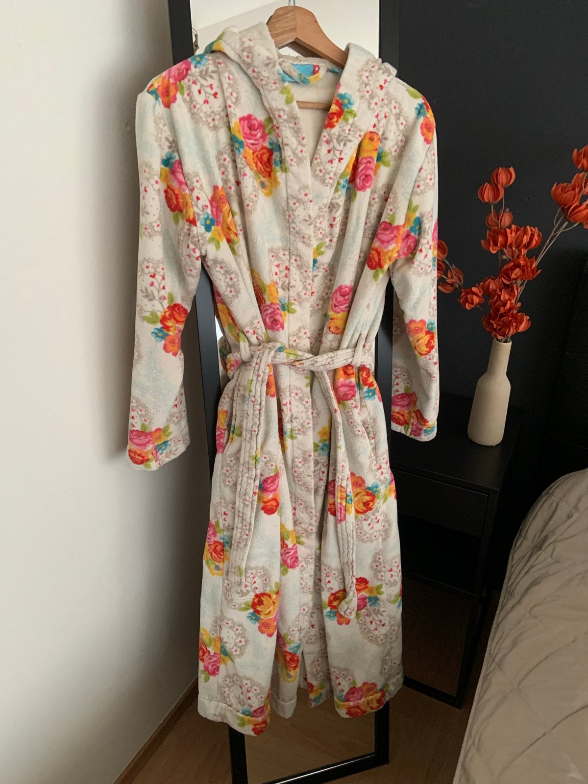 Pip Studio badjas met bloemenprint - Maat M, Kleding | Dames, Ophalen of Verzenden, Zo goed als nieuw