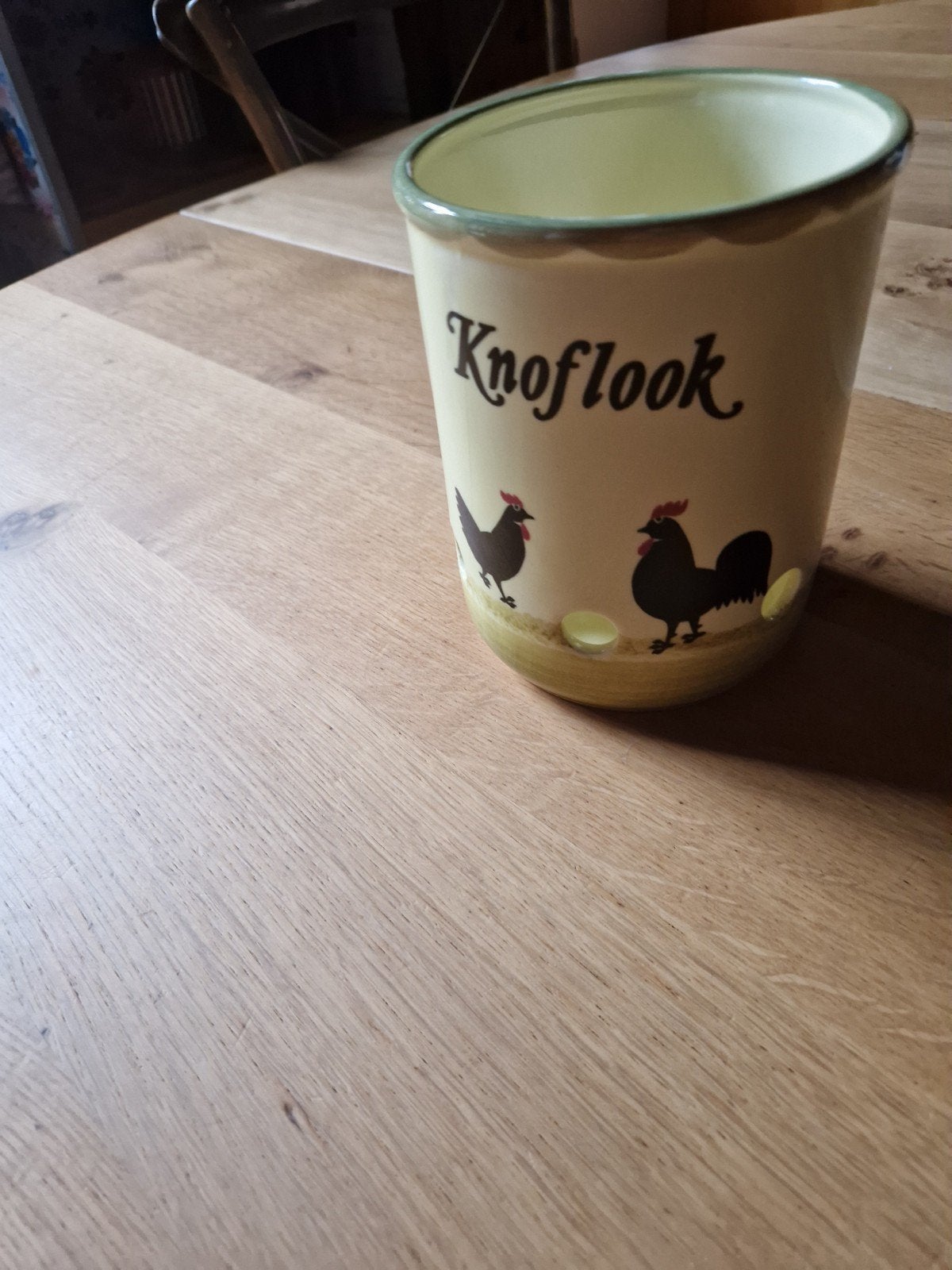 Zeller Knoflookpot Kip & Haan Servies, Ophalen of Verzenden