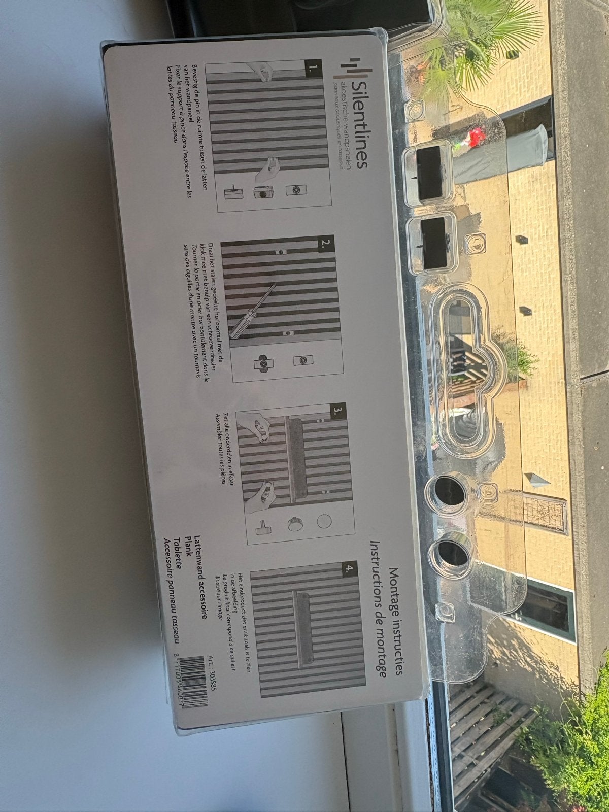 Planken voor lattenwand - 40 cm breed, makkelijk verplaatsba, Ophalen, Nieuw, Zwart, Metaal