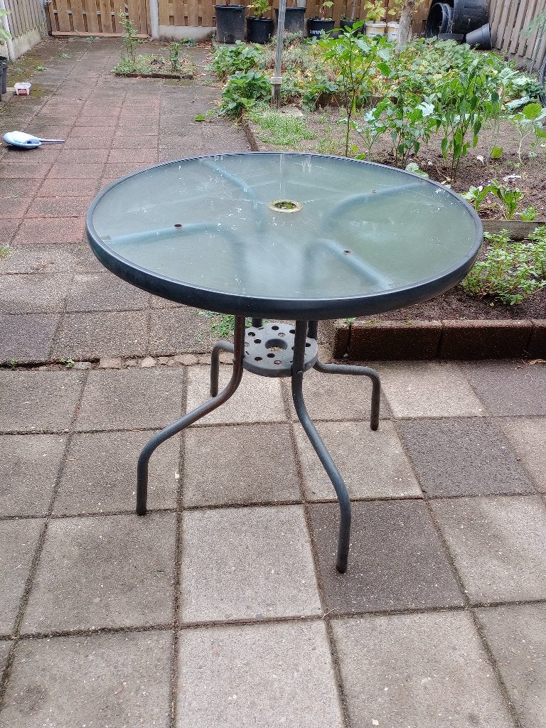 Tuintafel, Ophalen of Verzenden, Gebruikt, Rechthoekig