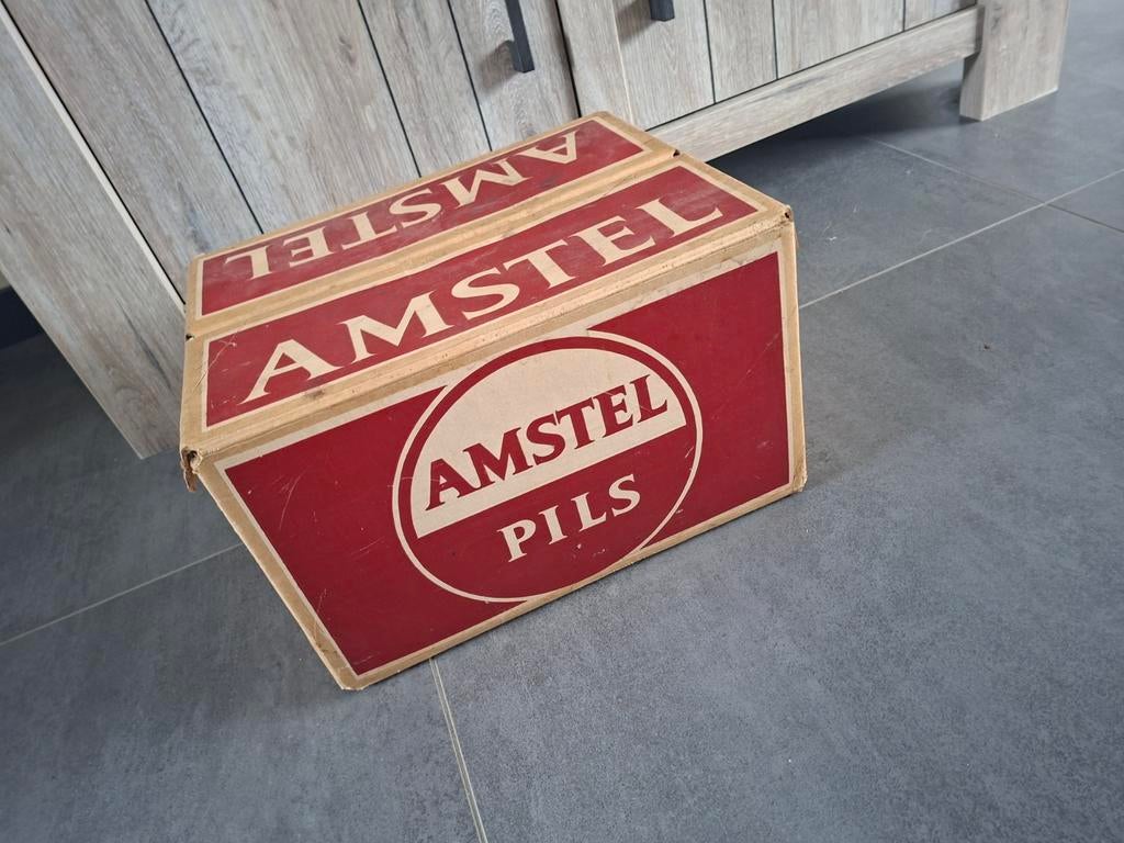 Oude amstel pils doos krat, Ophalen of Verzenden, Zo goed als nieuw, Verpakking