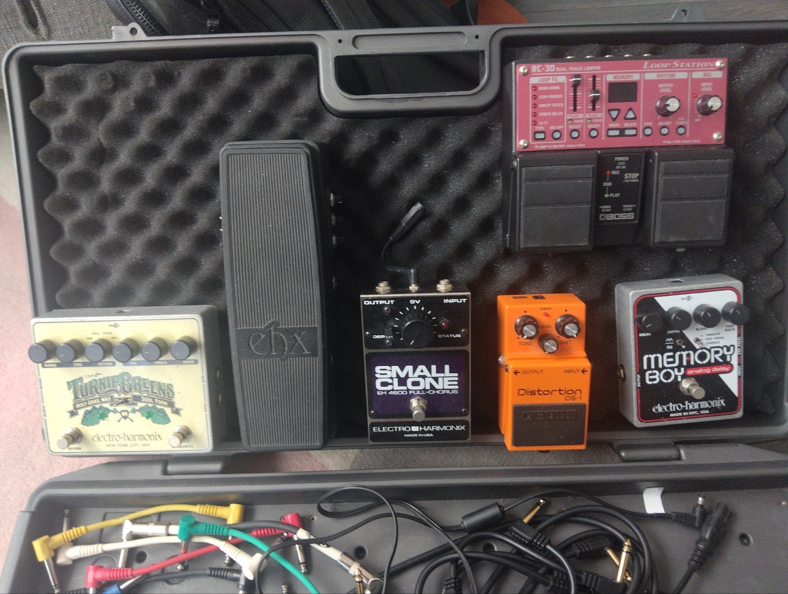 Complete pedalboard set – Boss BCB-60 + 7 pedalen, Ophalen of Verzenden, Gebruikt, Delay of Echo