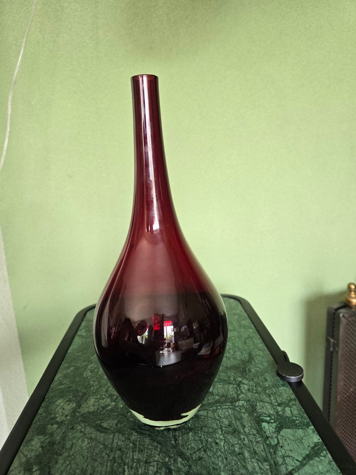 IKEA Salong Vaas Robijnrood 31cm Johanna Jelinek Jaren 90, Ophalen of Verzenden