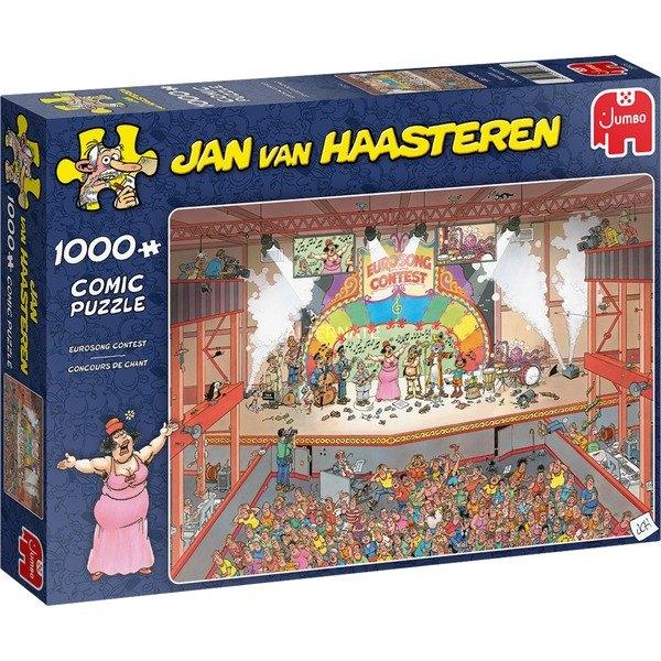 Jan van Haasteren: Eurosong Contest 1000 stukjes, Ophalen of Verzenden, 500 t/m 1500 stukjes, Nieuw, Legpuzzel