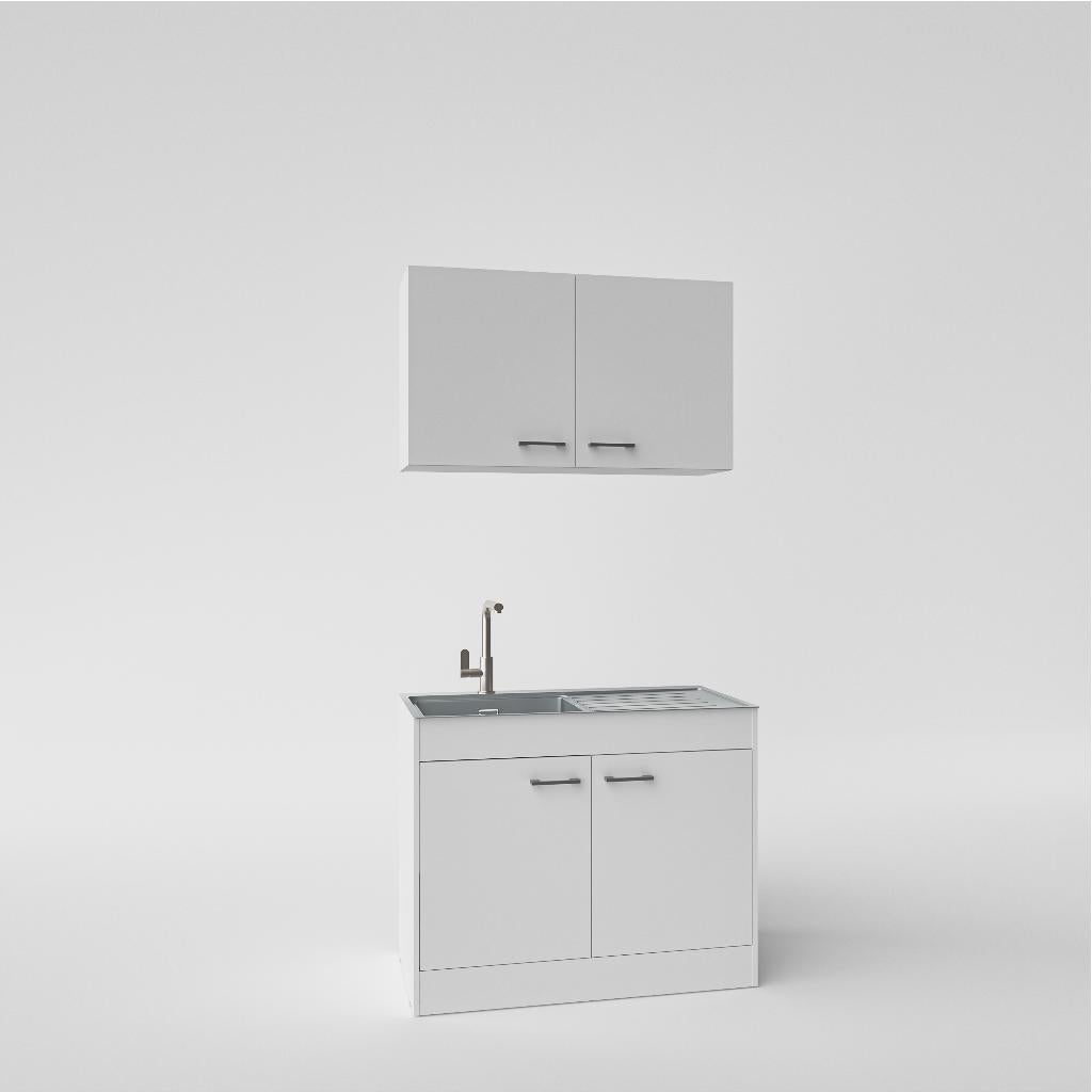 Keuken nieuw 100cm, Wit, Nieuw, Minder dan 100 cm, 25 tot 50 cm