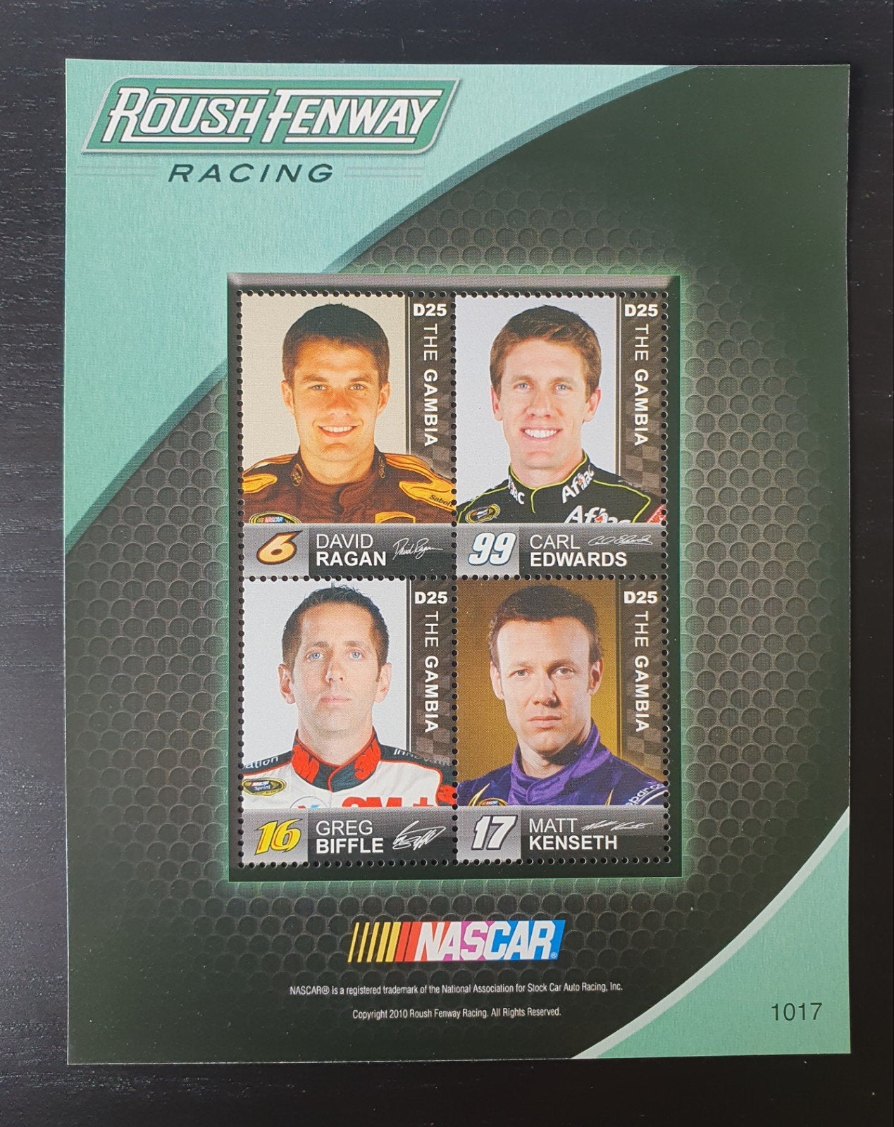 Gambia 2010 NASCAR Racing Michel 6262-6265 postfris, Verzenden, Postfris, Sport