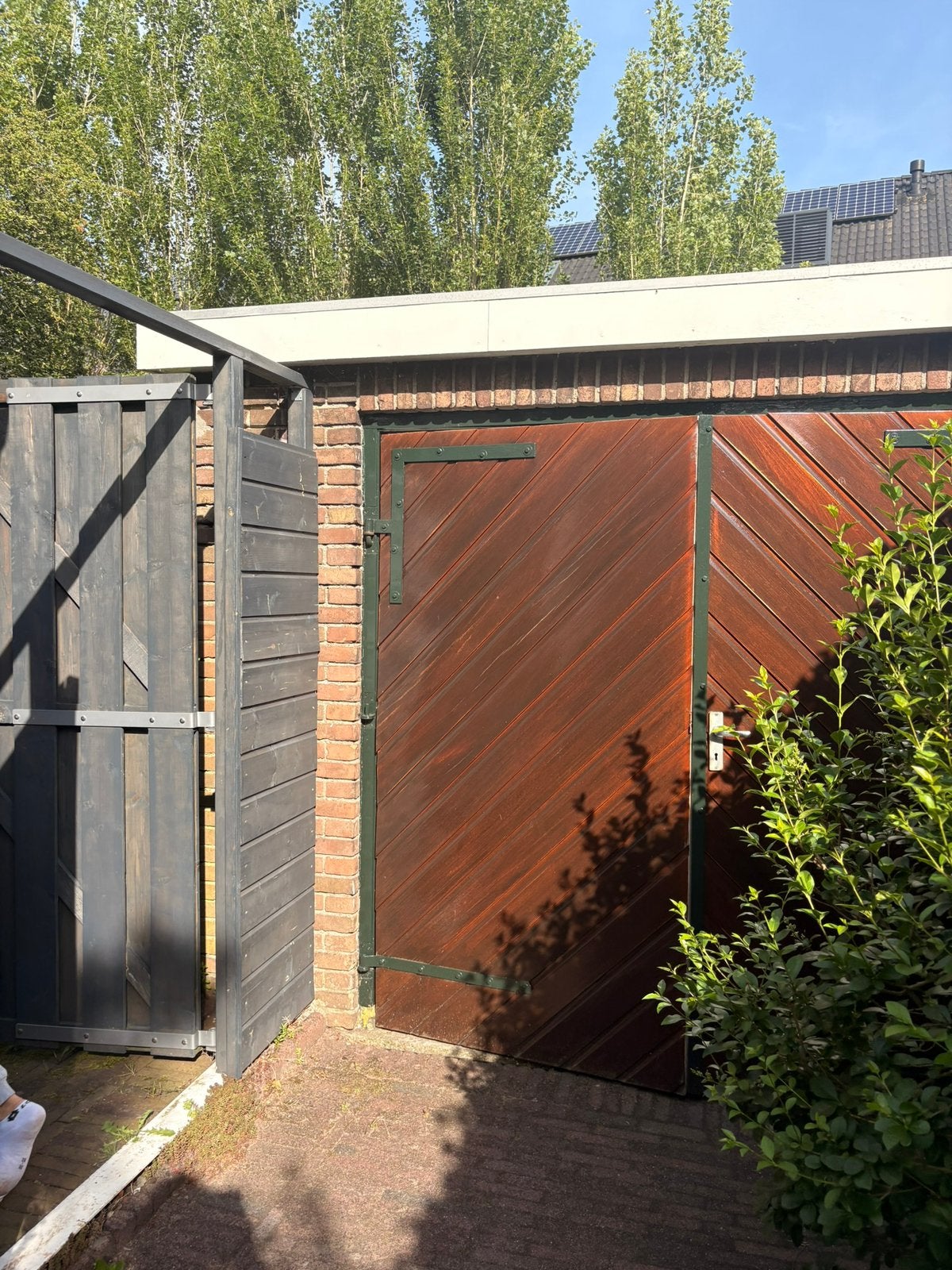 Hardhouten Garagedeuren, Ophalen of Verzenden, Gebruikt, Hout