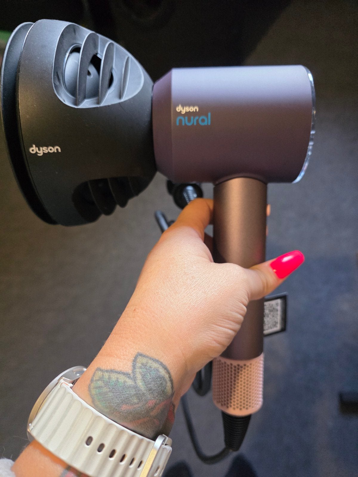 Dyson Supersonic Nural föhn (Jasper plum) met garantie, Witgoed en Apparatuur, Ophalen, Zo goed als nieuw, Haarverzorging