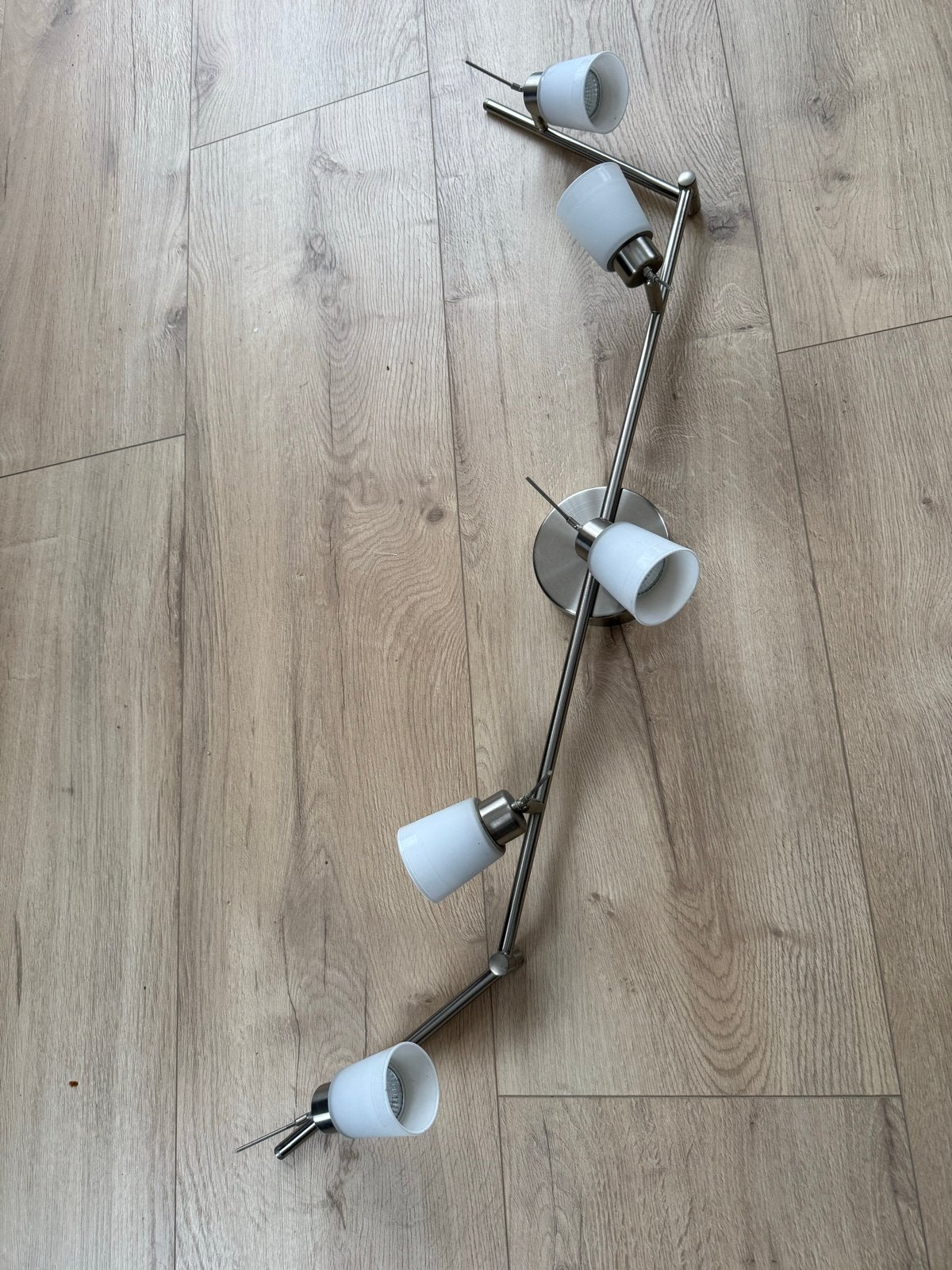 IKEA Plafondspot/Wandspot met 5 spots, Ophalen, Gebruikt, Geschikt voor plafondmontage, Metaal