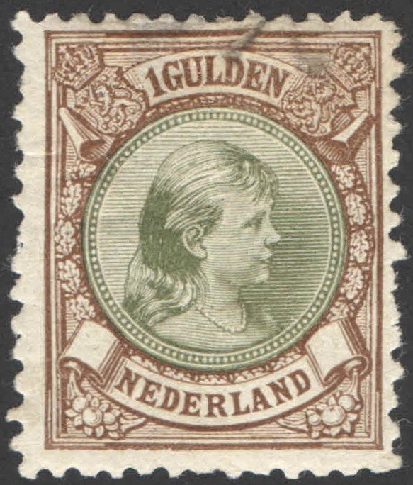 Nederland NVPH nr 46 ongebruikt Prinses Wilhelmina 1896, Ophalen of Verzenden, T/m 1940, Postfris