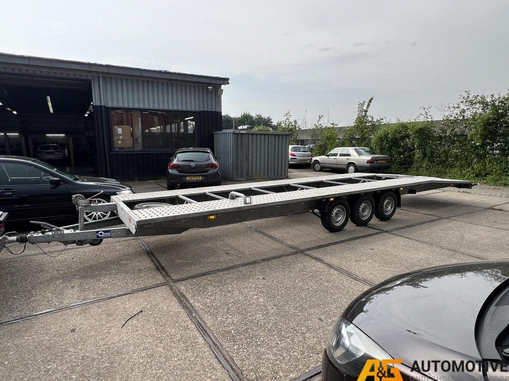 Duo autotransporter/ autoambulance voor 2 auto’s 3500kg 3-, Auto diversen, Aanhangers en Bagagewagens
