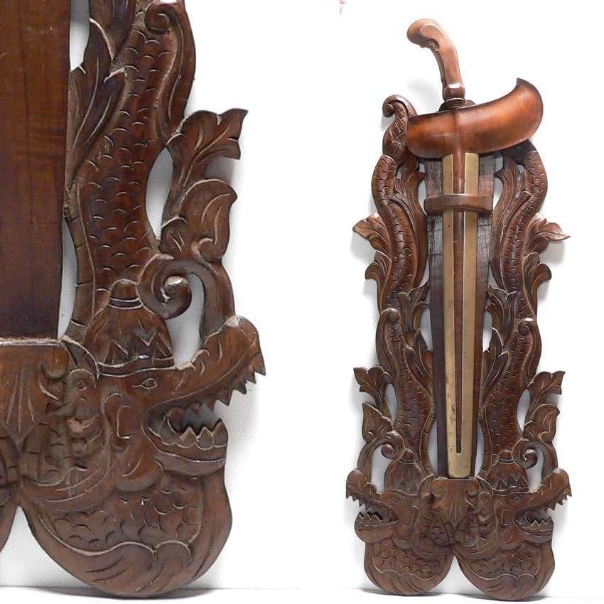 Blawong Keris BX1 Naga draak Kris standaard houder Indonesie