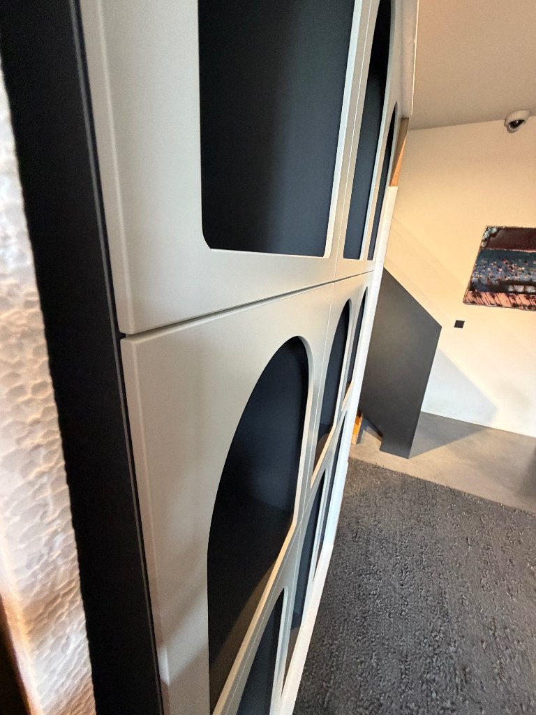 Bonaldo zeer hoogwaardige boekenkasten NIEUW IN DOOS -75%, Huis en Inrichting, Waterstad 23, 200 cm of meer, High-end Furniture