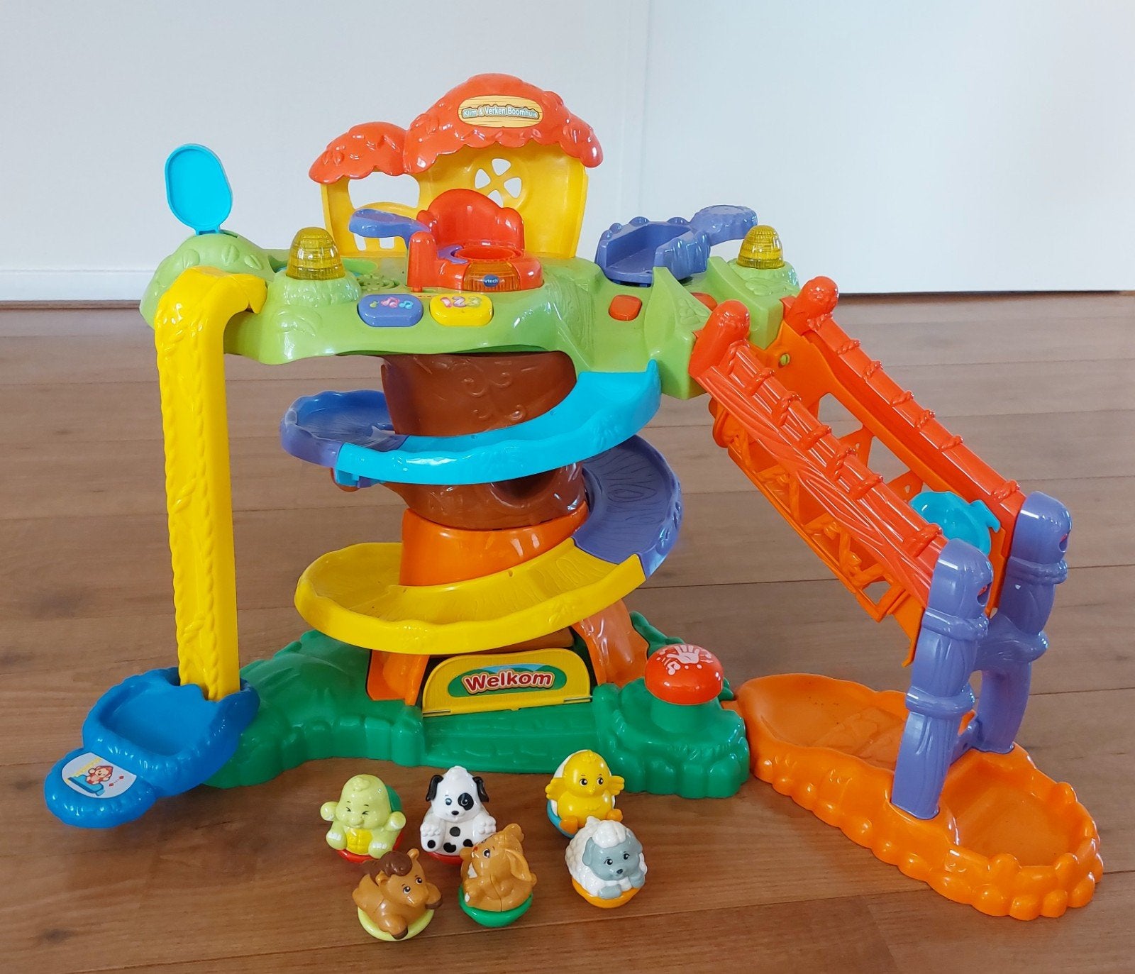 VTech Klim en Verken ZoomiZoos Boomhuis met 6 Dieren, Ophalen of Verzenden, Zo goed als nieuw, Overige typen, Met geluid