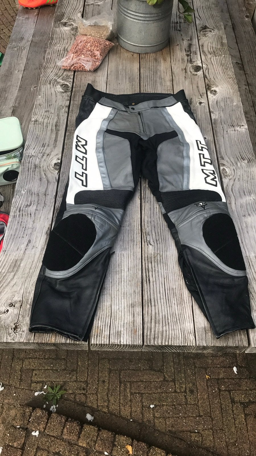 MTT Leren Motorpak - Maat 50, Motoren, Ophalen of Verzenden, Tweedehands, Heren, Combipak