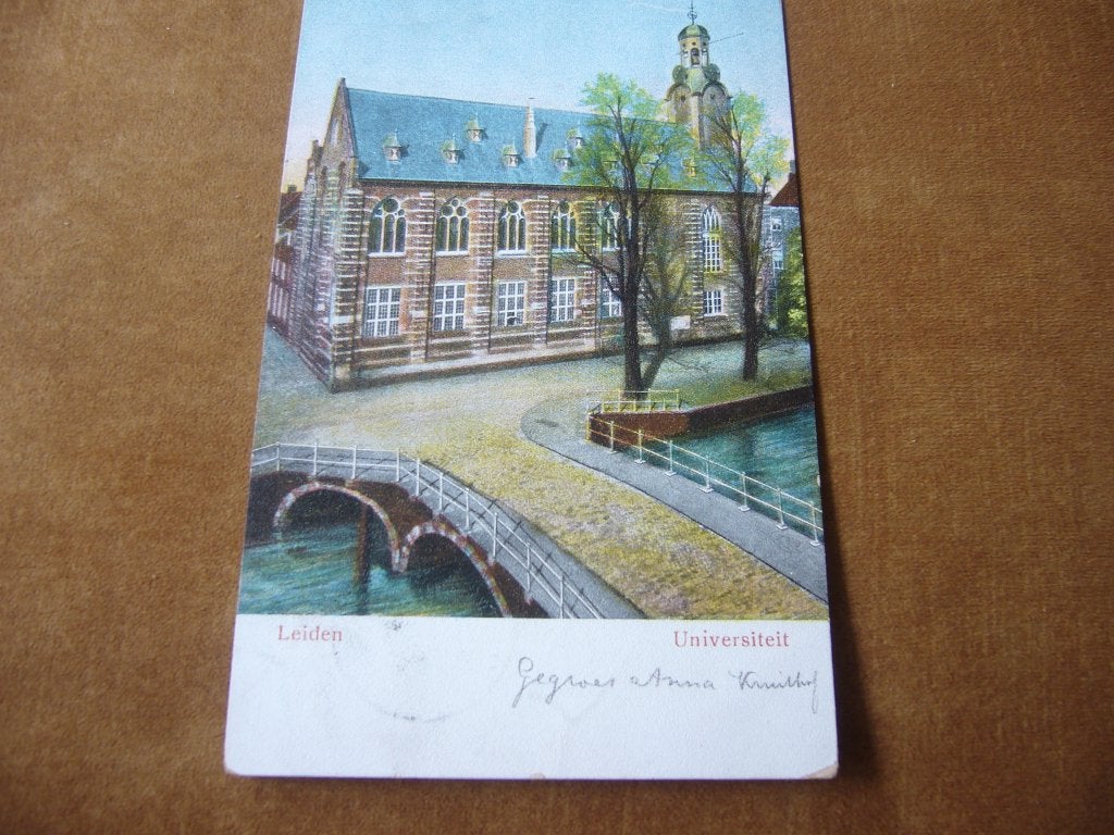 LEIDEN  =  UNIVERSITEIT   BRIEFKAART  1905, Verzenden, Voor 1920, Gelopen, Zuid-Holland